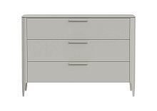 Комод Type 3 ящика ширина 120 см (серо-бежевый)