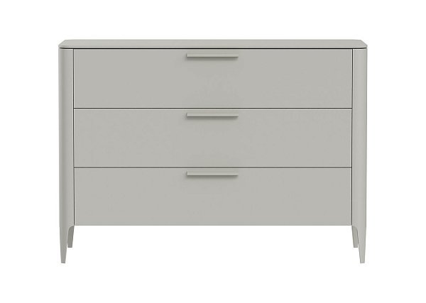 Комод Type 3 ящика ширина 120 см (серо-бежевый)