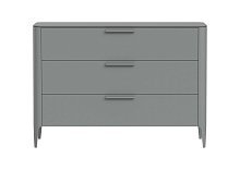 Комод Type 3 ящика ширина 120 см (серый)