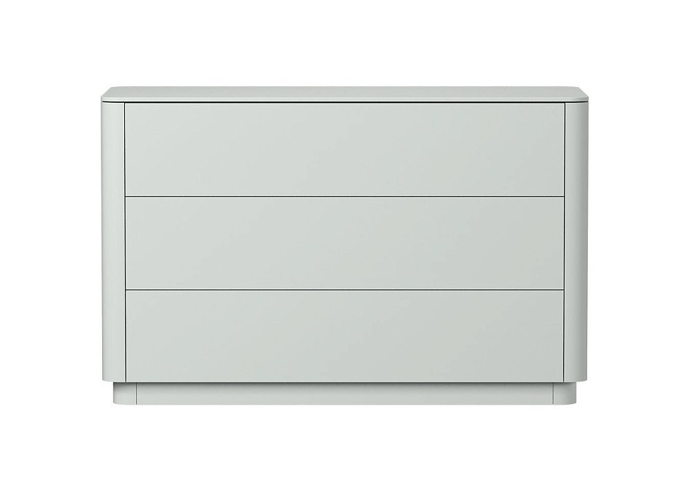 Комод Tammi 3 ящика ширина 120 см (светло-серый)