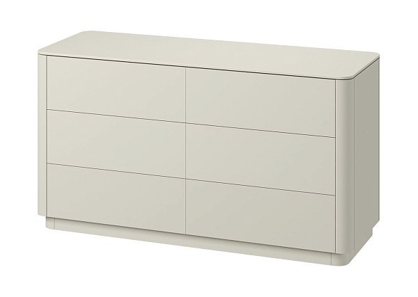 Комод Tammi 6 ящиков ширина 140 см (молочный)