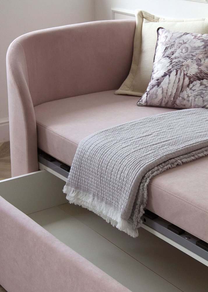 Диван-кровать KIDI Soft 90*200 см антивандальная ткань (розовый)