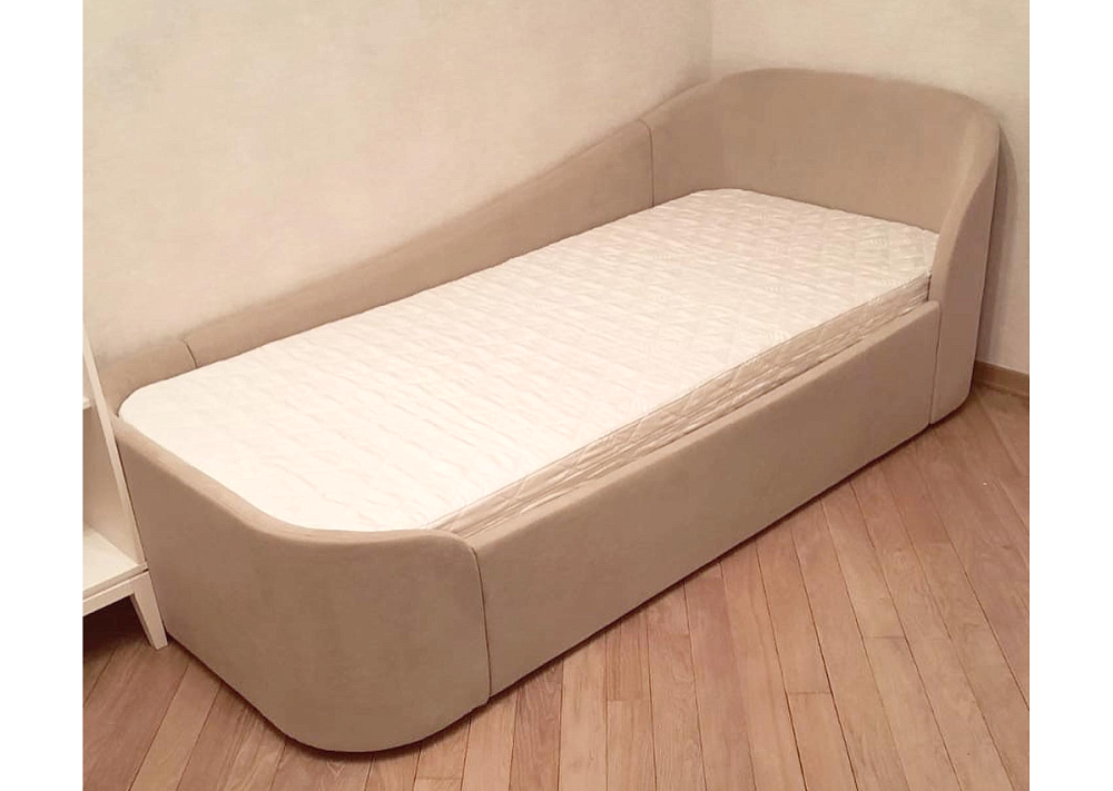 Диван-кровать KIDI Soft с низким изножьем 90*200 см R (бежевый)