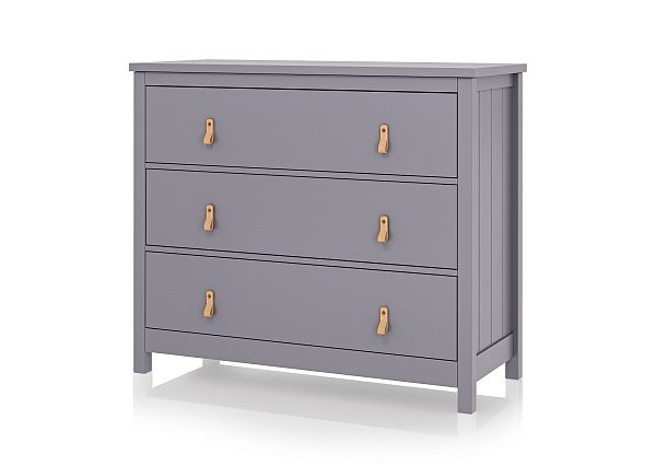 Комод Wood 3 ящика (серый)