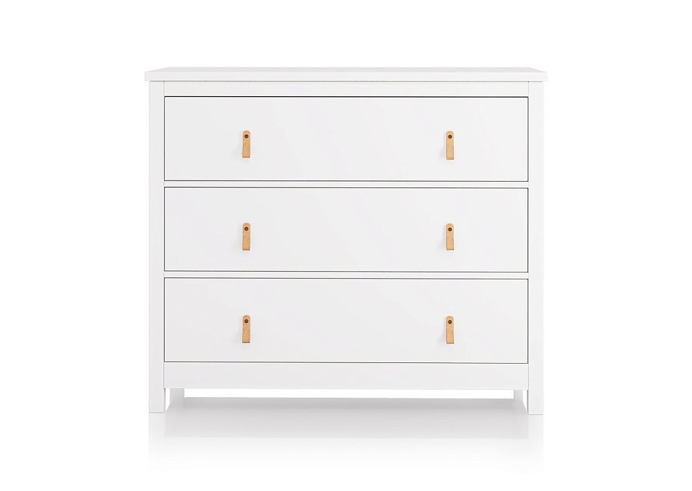 Комод Wood 3 ящика (белый)