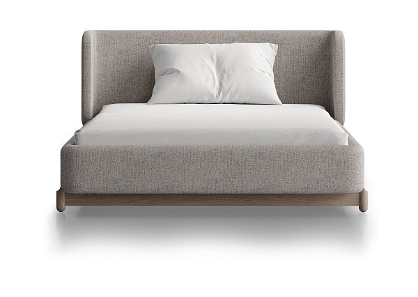 Кровать Basic спальное место 120*200 см (бежевый, рогожка)