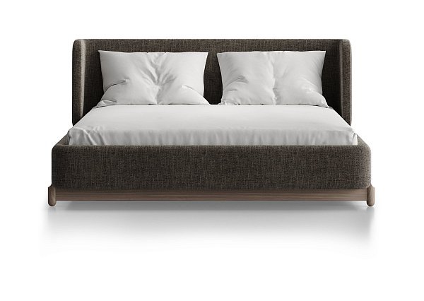 Кровать Basic спальное место 140*200 см (коричневый, рогожка)