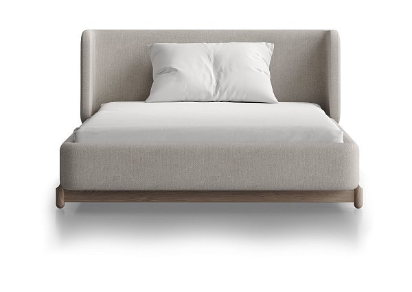 Кровать Basic спальное место 120*200 см (молочный, рогожка)