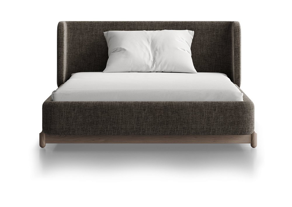 Кровать Basic спальное место 120*200 см (коричневый, рогожка)