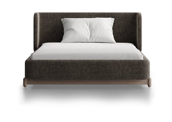 Кровать Basic спальное место 120*200 см (коричневый, рогожка)