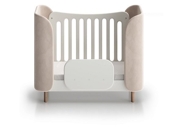 Кроватка KIDI Soft mini cпальное место 60*120 см (бежевый)