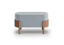 Банкетка Basic 80 см (голубой Ангора, терракотовый Нео, дуб)