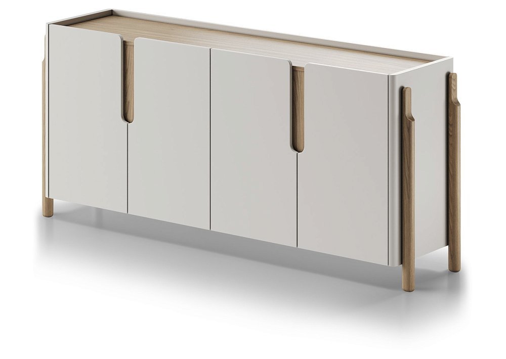 Комод Basic 4 двери ширина 180 см (дымка)