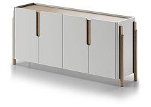 Комод Basic 4 двери ширина 180 см (светло-серый)