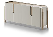 Комод Basic 4 двери ширина 180 см (серо-бежевый)