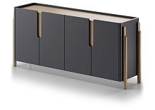 Комод Basic 4 двери ширина 180 см (черный)