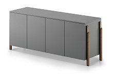 Тумба Basic 4 двери ширина 170 см (серый)