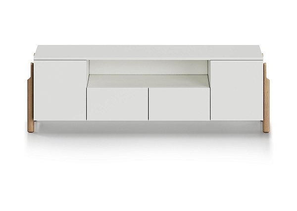 Тумба Basic под ТВ с нишей ширина 170 см (белый)