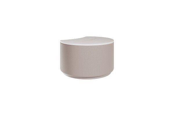 Столик Cross Sun S, D 43 см высота 25 см (камень LC, бежевый)
