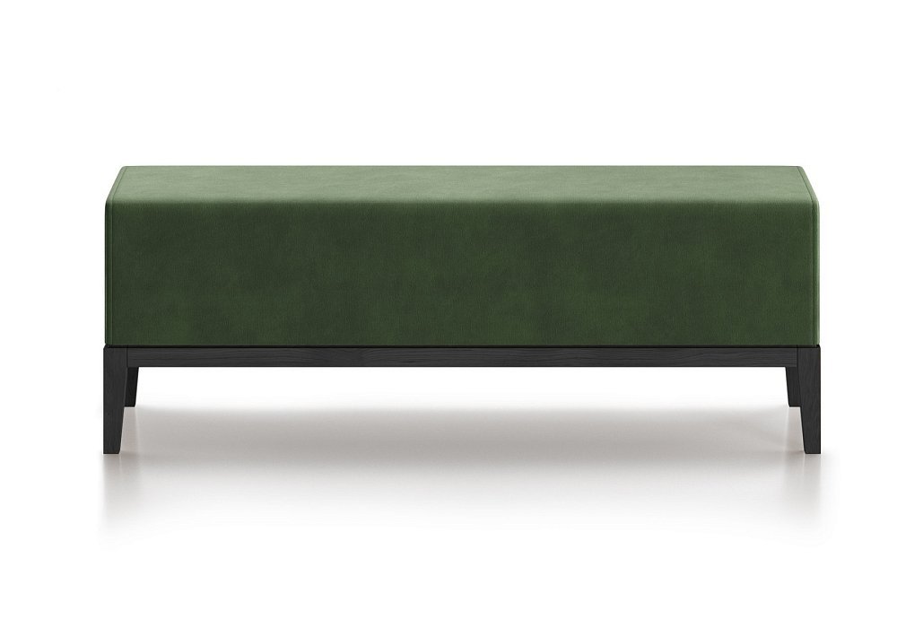Банкетка Fjord 120 см (зелено-голубой FiberGuard, бук под эмалью)