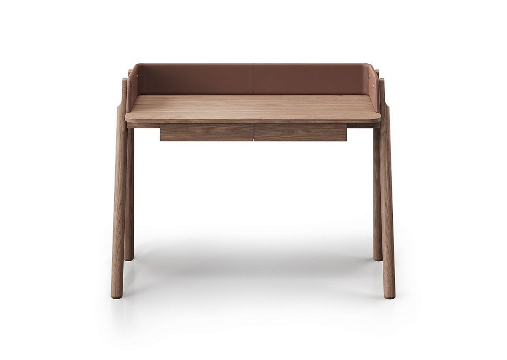 Консоль Basic 120*45 см (натуральный дуб, кирпичный экокожа)