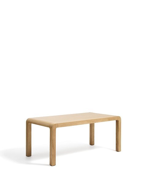 Раздвижной стол Erisia из массива дуба с натуральной отделкой, 180 (230) x 90 см