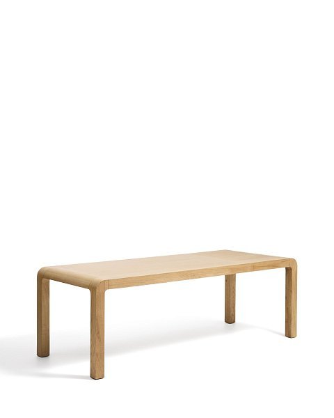 Раздвижной стол Erisia из массива дуба с натуральной отделкой, 180 (230) x 90 см