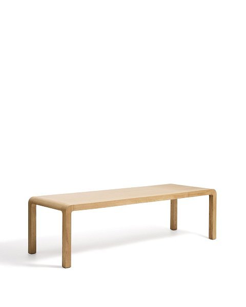 Раздвижной стол Erisia из массива дуба с натуральной отделкой, 200 (280) x 100 см