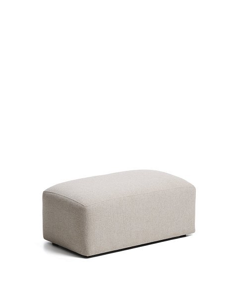 Пуф Blok из бежевого шенилла, 60x104 см