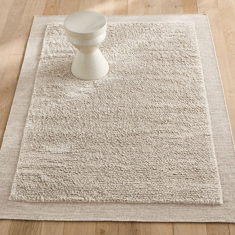 Ковер ручной вязки из шерсти EDGI ЭДЖИ 160 x 230 см бежевый