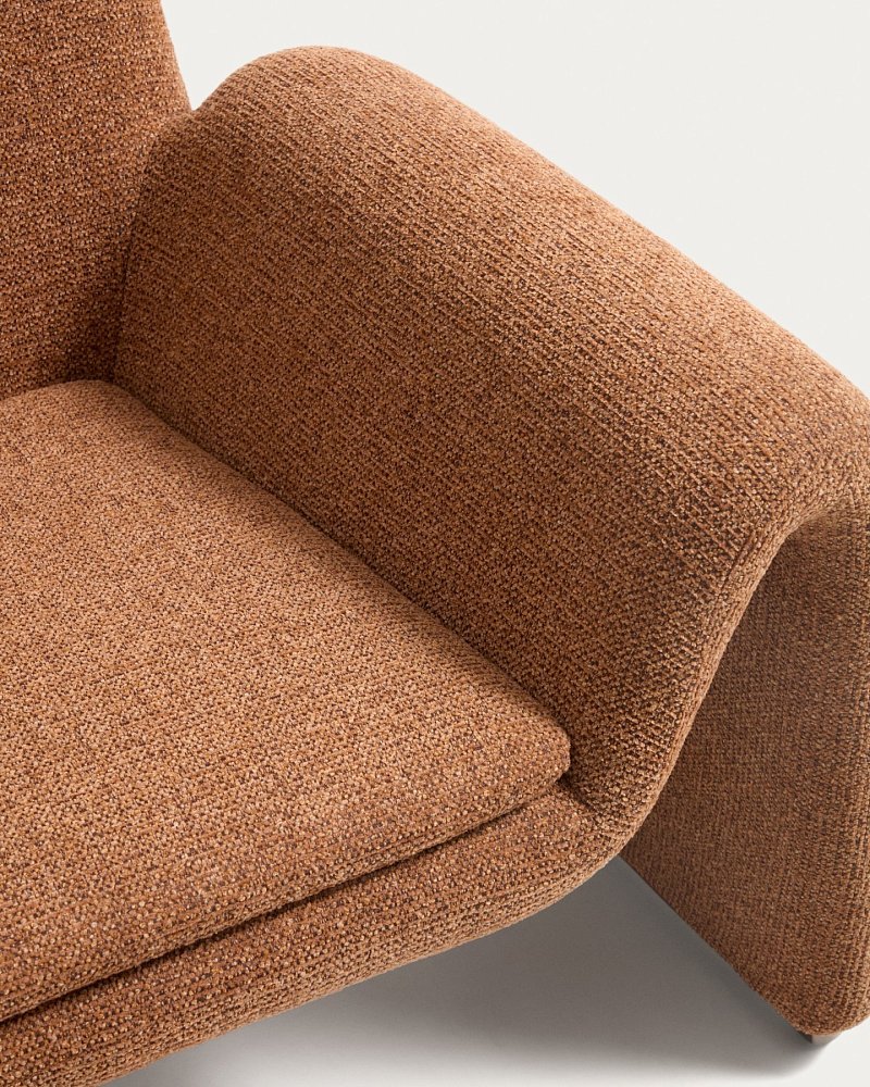 Кресло Melvia из терракотовой синели
