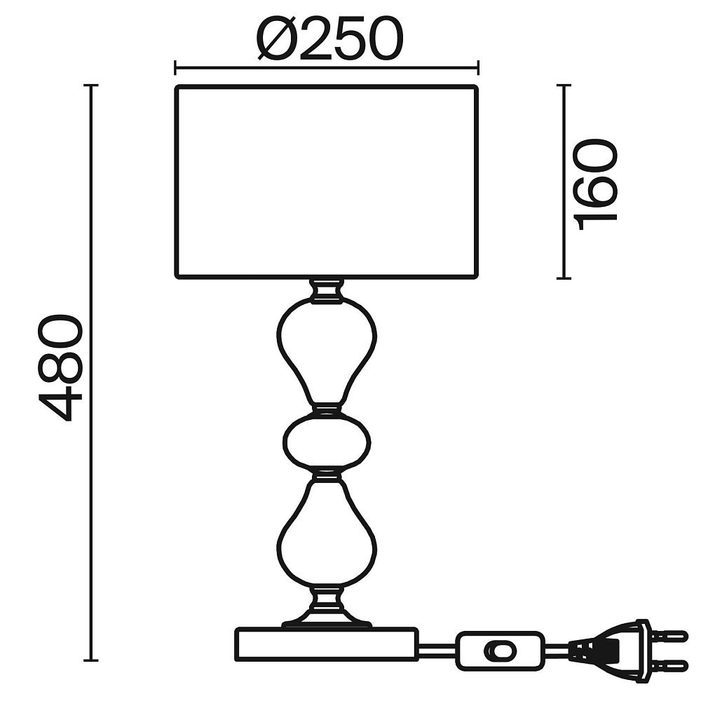 Настольный светильник Raise FR5369TL-01BS