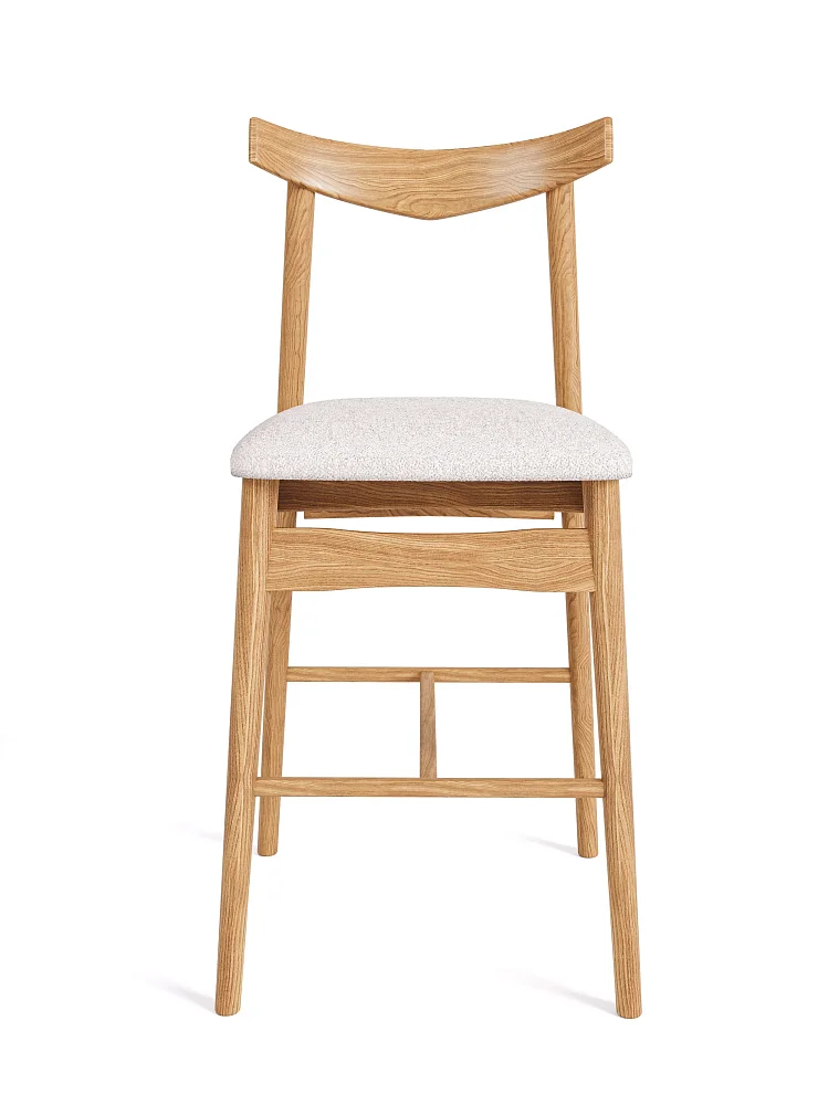 Полубарный стул RIVI Wood Soft (дуб/натуральный) 47x58x81