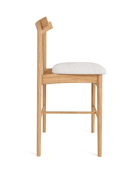 Полубарный стул RIVI Wood Soft (дуб/натуральный) 47x58x81