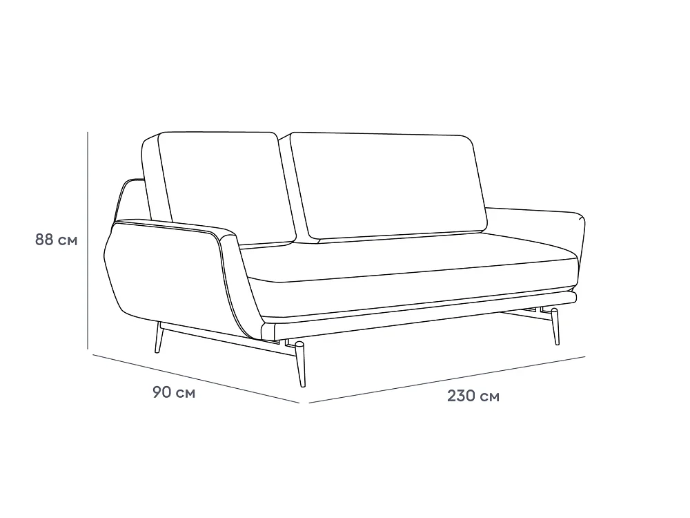 Диван Ispani трёхместный