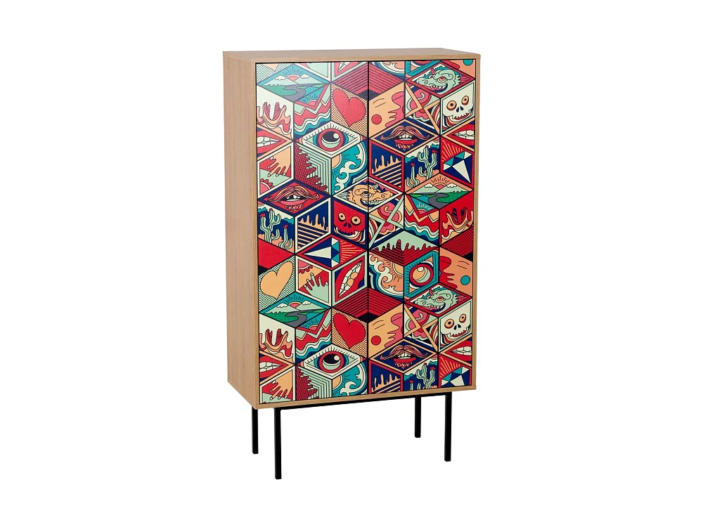 Шкаф 2-дверный Boho Color