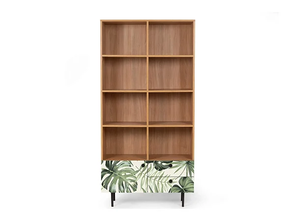 принт Monstera / дуб Канзас коричневый