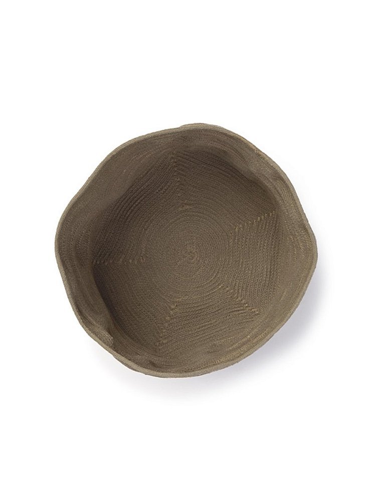 Корзина Точеный камень коричневая 30*25