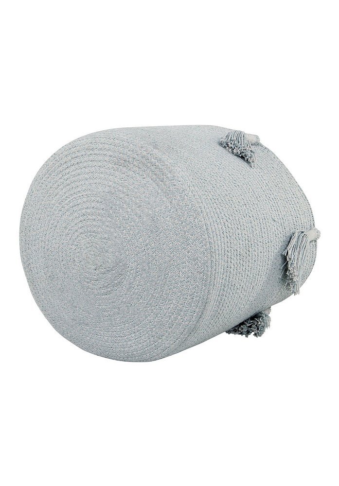 Корзина Древесный жемчужно-голубая 30*30