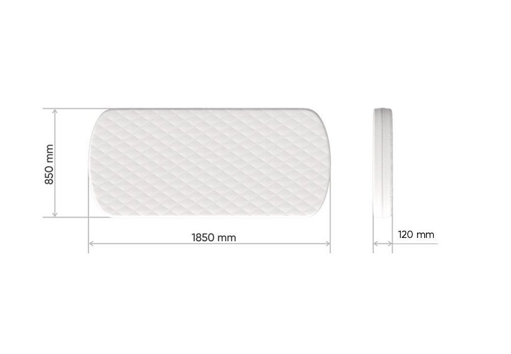 Матрас кокос/eco-foam 12 см (85*185 см)