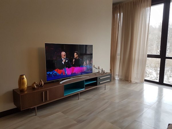 Тумба ТВ Slim коричневая