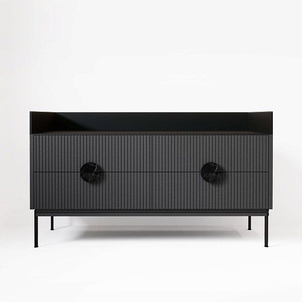 Комод ALTO BLACK серый